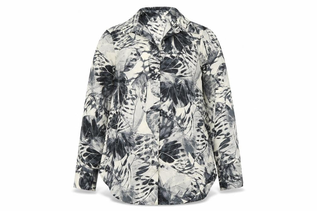 Womens UK Size 8 Primark Grey Basic Button-Up