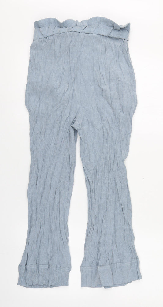 New Look Womens Blue  Polyester Trousers  Size 8 L22 in Regular