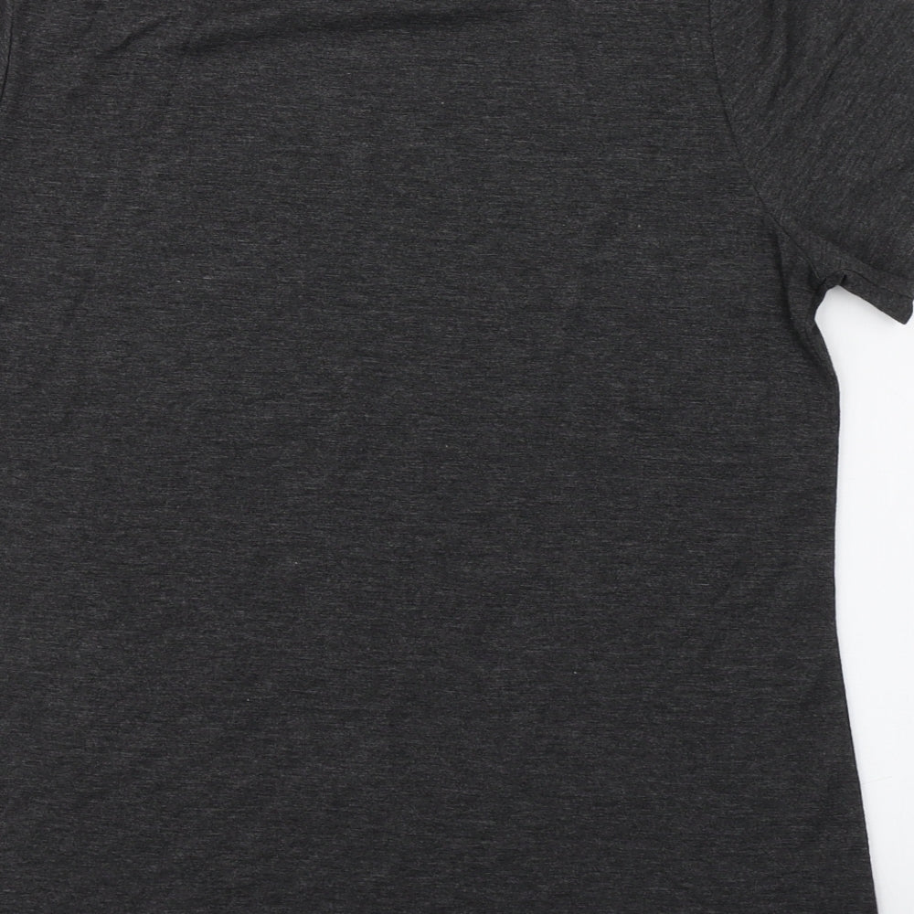 Womens UK Size 10 Dorothy Perkins Grey Basic T-Shirt