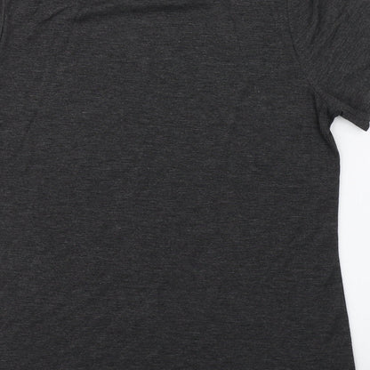 Womens UK Size 10 Dorothy Perkins Grey Basic T-Shirt