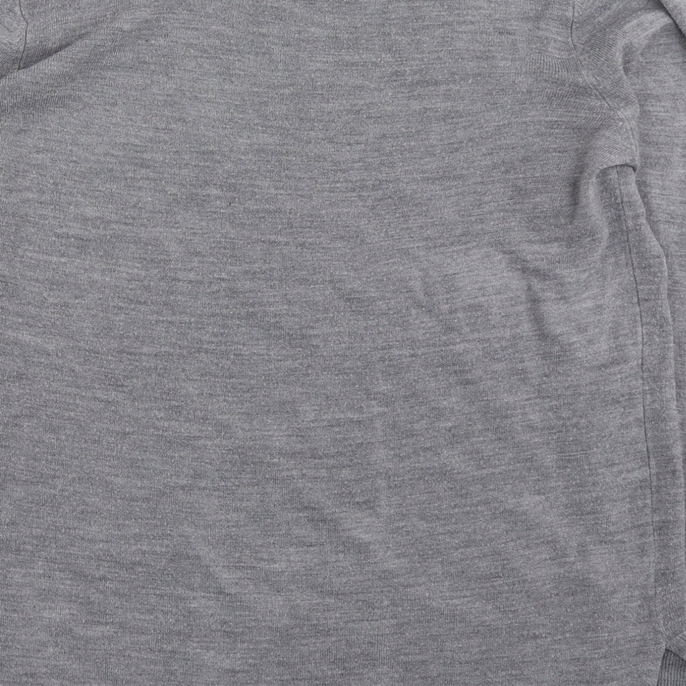 Primark Womens Grey Boat Neck  Acrylic Pullover Jumper Size M