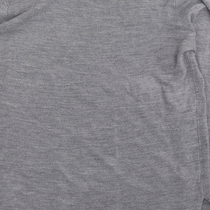 Primark Womens Grey Boat Neck  Acrylic Pullover Jumper Size M