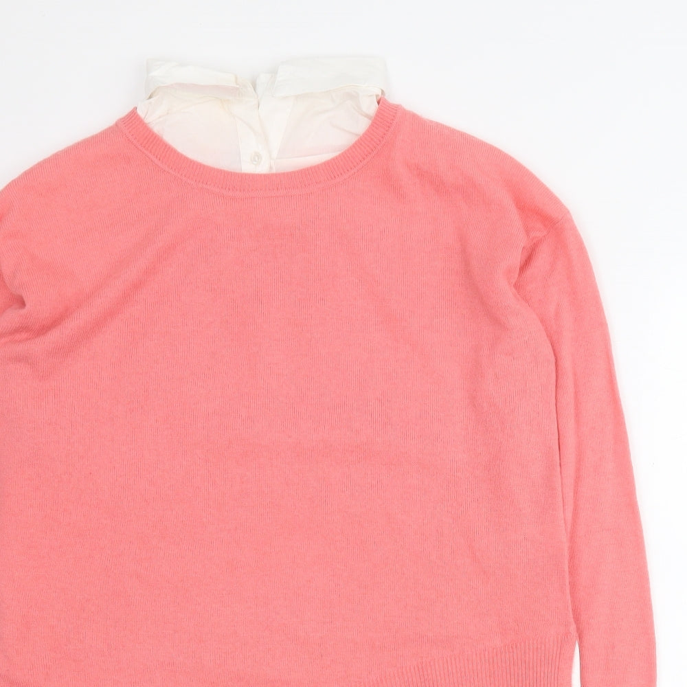 Womens UK Size S NEXT Pink Pullover Jumper