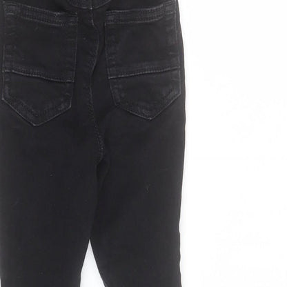 George Baby Black  Polyester Cropped Jeans Size 18-24 Months  Snap