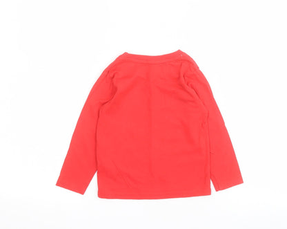 Primark  Red  100% Cotton Pullover T-Shirt Size 12-18 Months Crew Neck Pullover - Marvel