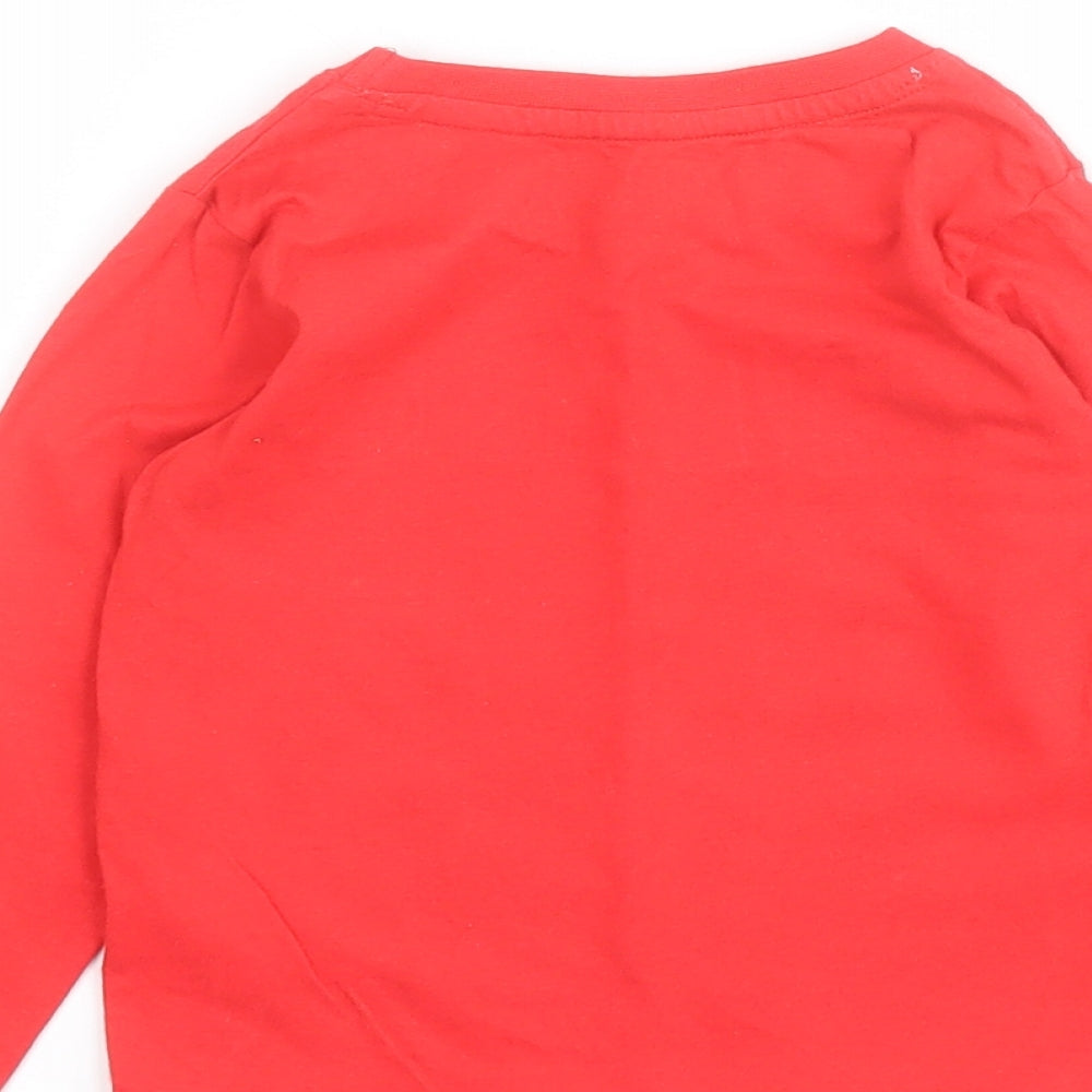 Primark  Red  100% Cotton Pullover T-Shirt Size 12-18 Months Crew Neck Pullover - Marvel