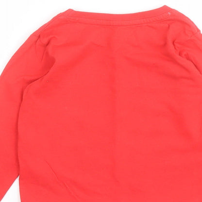 Primark  Red  100% Cotton Pullover T-Shirt Size 12-18 Months Crew Neck Pullover - Marvel