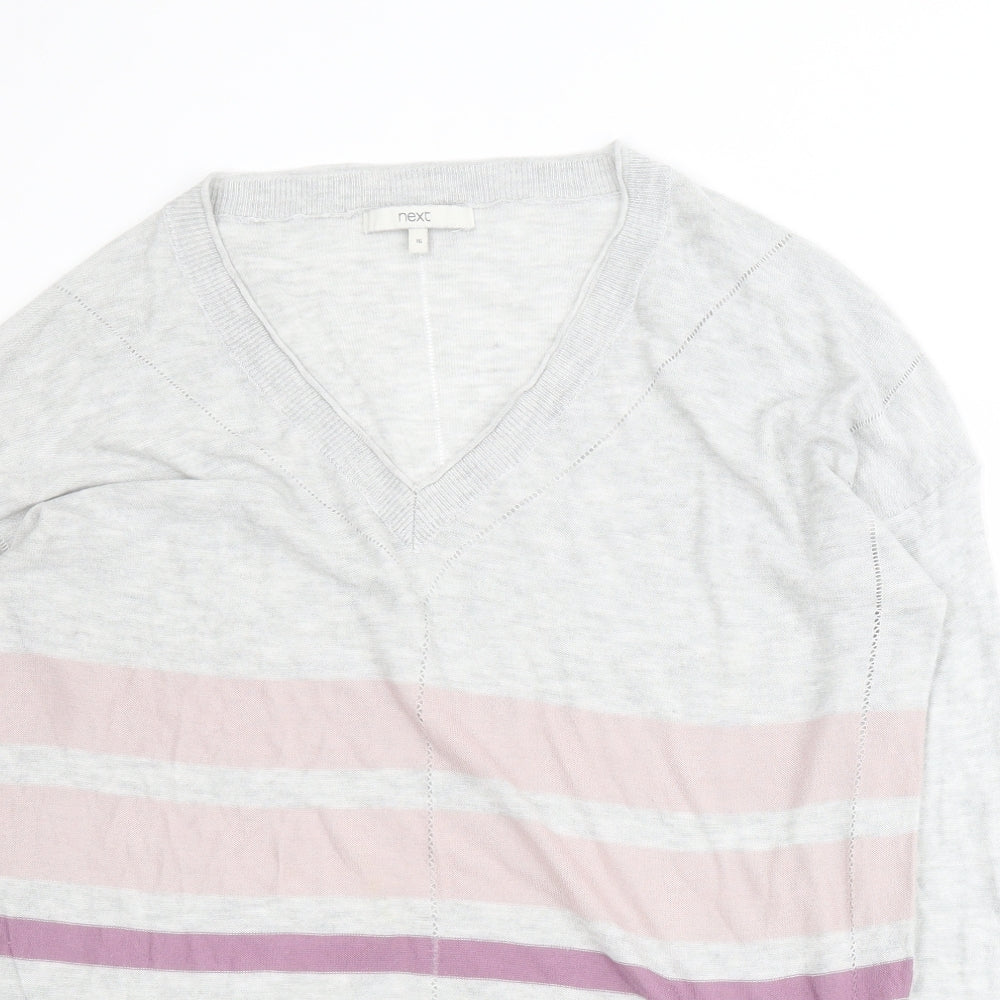 Womens UK Size 16 NEXT Grey Pullover Jumper