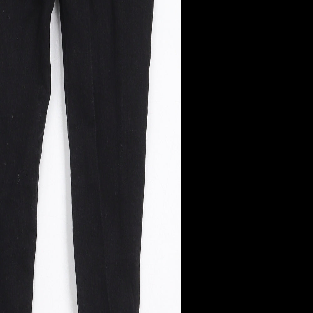 Matalan Girls Black  Cotton Skinny Jeans Size 7 Years  Regular Button