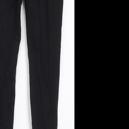 Matalan Girls Black  Cotton Skinny Jeans Size 7 Years  Regular Button