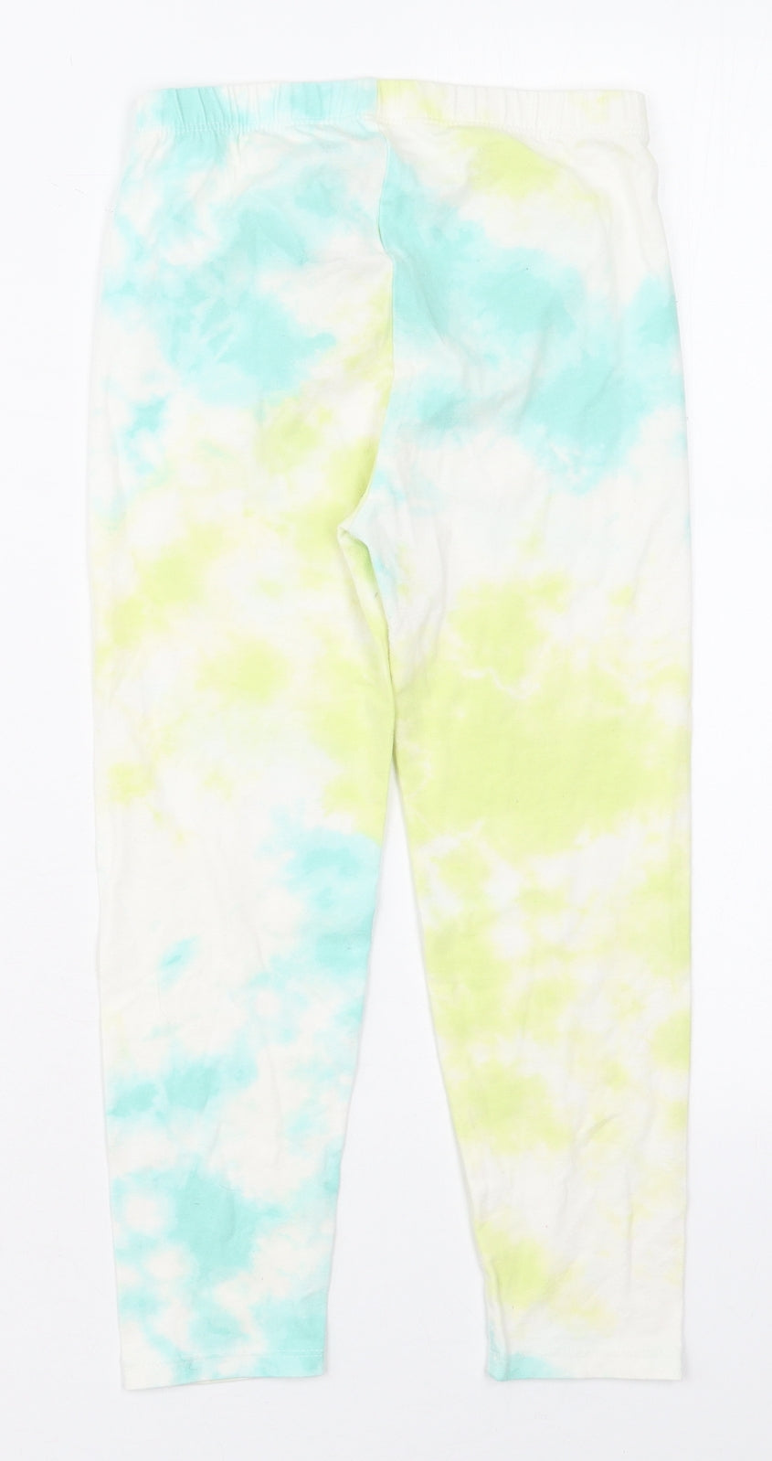 Gap Girls Yellow  Cotton Carrot Trousers Size 10-11 Years  Regular  - Blue Tie Dye