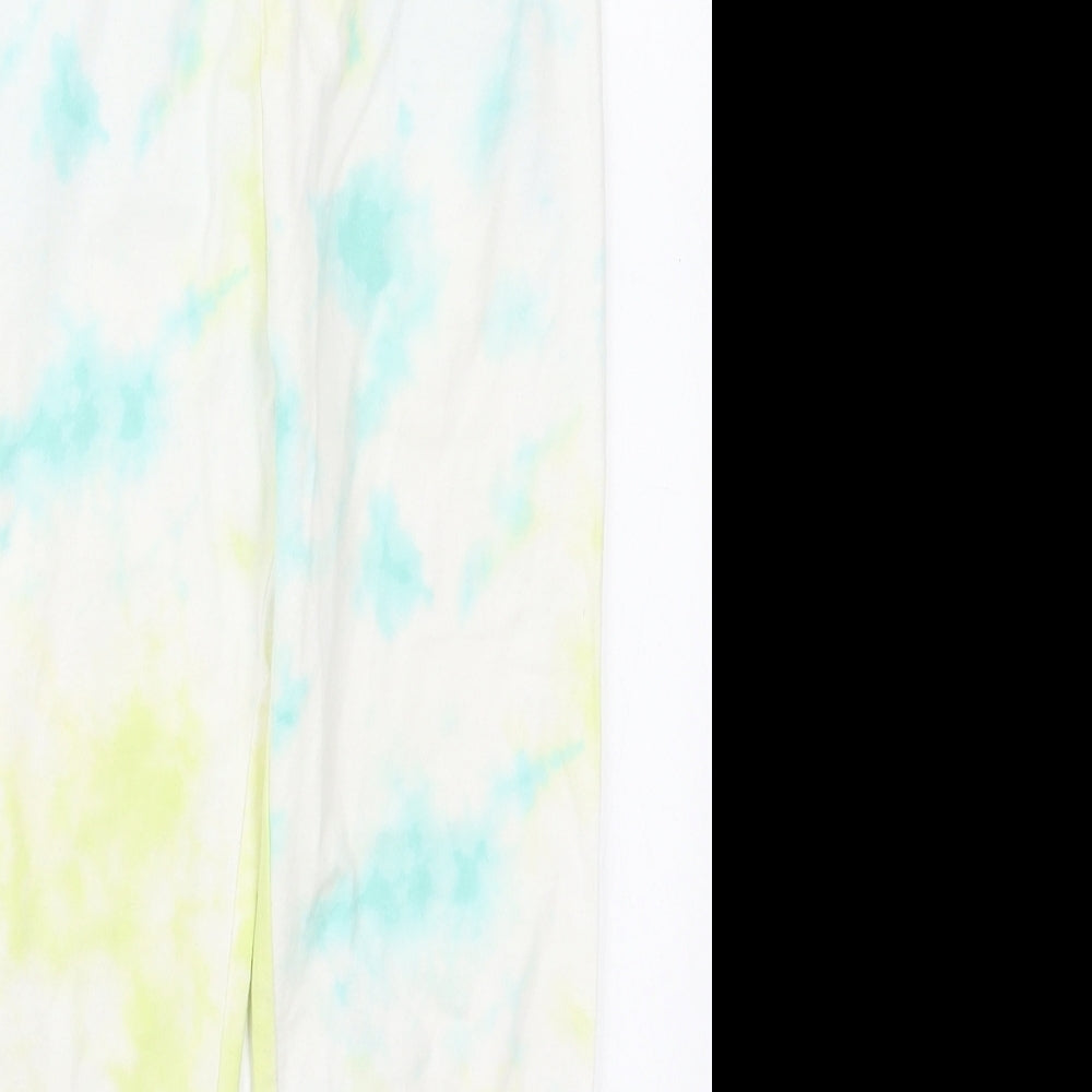 Gap Girls Yellow  Cotton Carrot Trousers Size 10-11 Years  Regular  - Blue Tie Dye