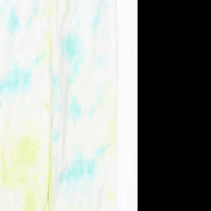 Gap Girls Yellow  Cotton Carrot Trousers Size 10-11 Years  Regular  - Blue Tie Dye