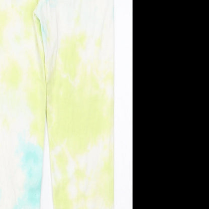 Gap Girls Yellow  Cotton Carrot Trousers Size 10-11 Years  Regular  - Blue Tie Dye