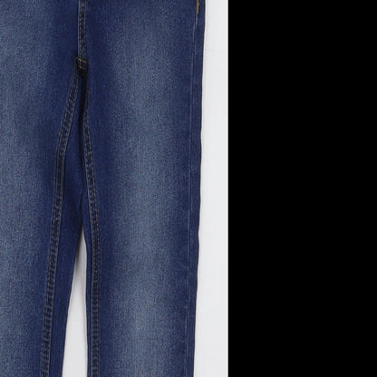 Crazy 8 Girls Blue  Cotton Skinny Jeans Size 7 Years  Regular Button