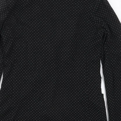 Henry Holland Womens Black Geometric Cotton Jacket Blazer Size 8