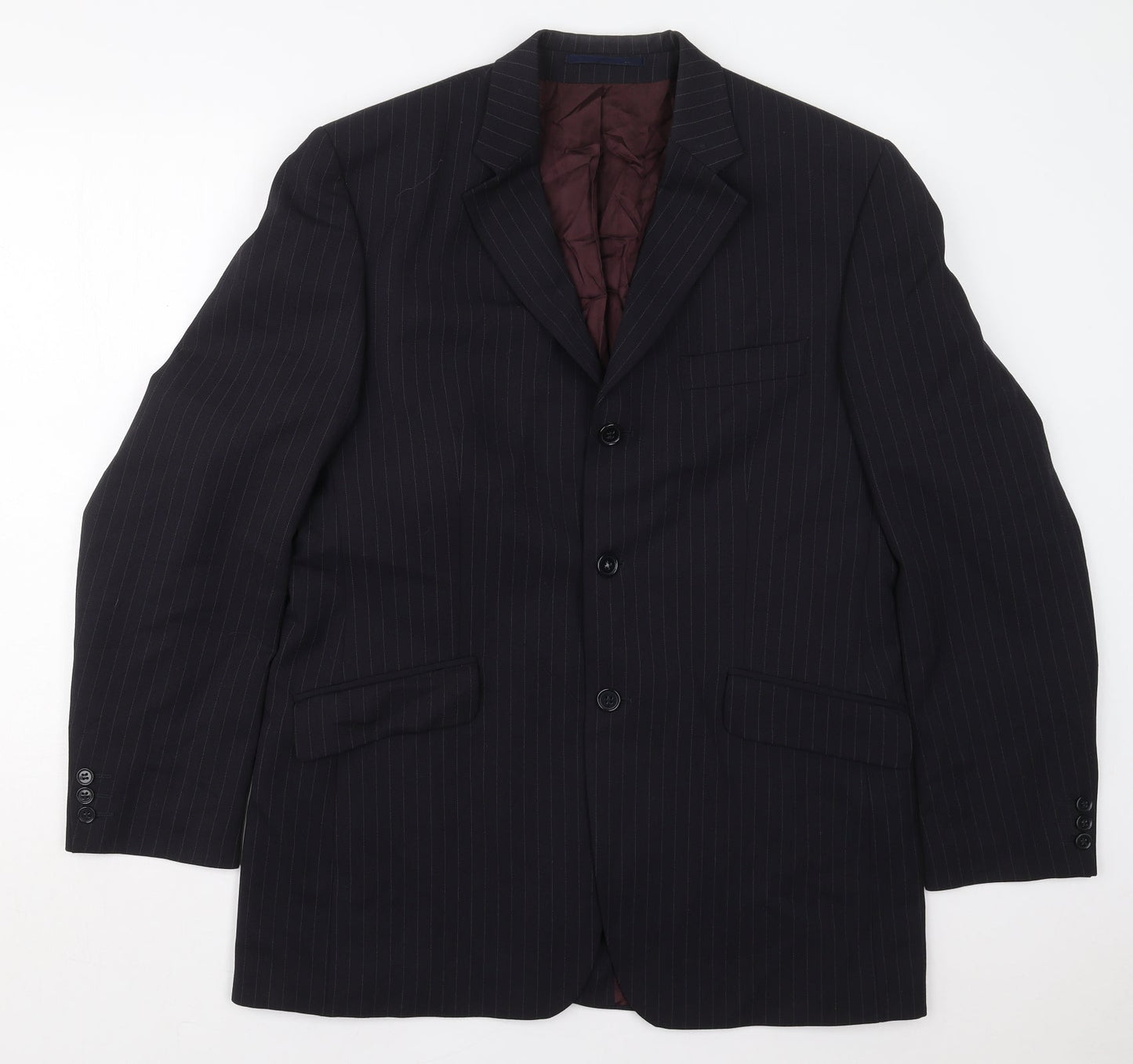 Mens UK Size 40 Jonathan Adams Regular Blue Suit Jacket