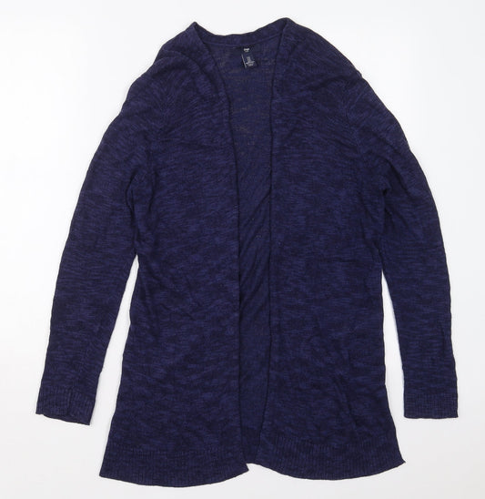 Gap Womens Blue V-Neck  Cotton Cardigan Jumper Size S