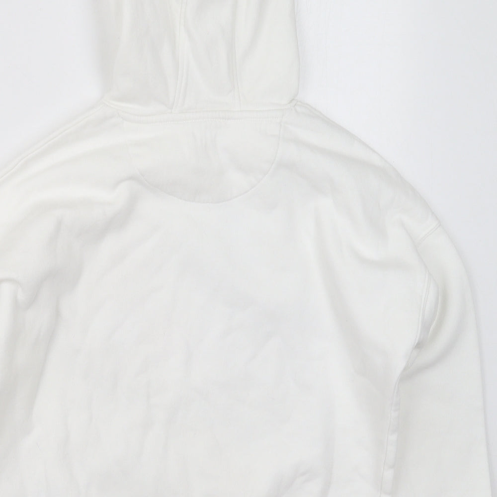 Marks and Spencer Girls White  Cotton Pullover Hoodie Size 10-11 Years  Pullover - Tune Squad