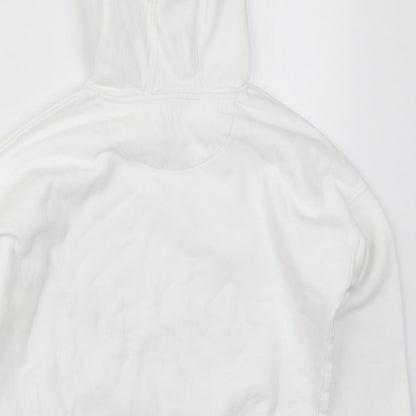 Marks and Spencer Girls White  Cotton Pullover Hoodie Size 10-11 Years  Pullover - Tune Squad