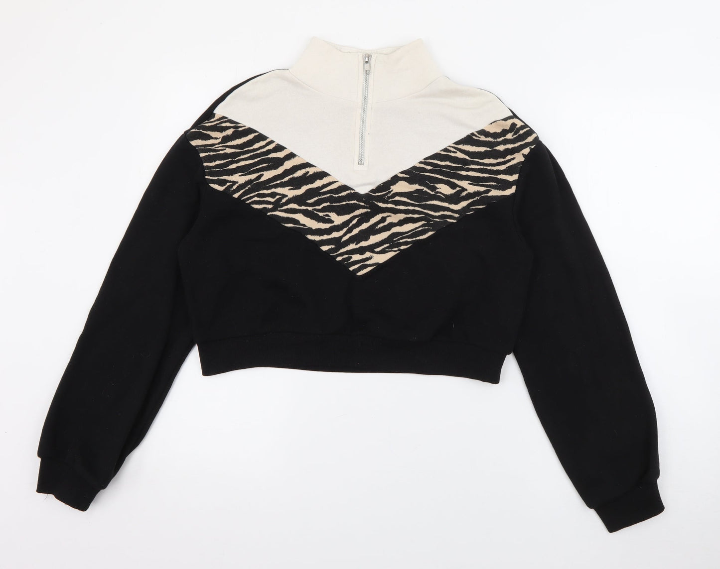 Womens UK Size XS H&M Black Pullover Jumper