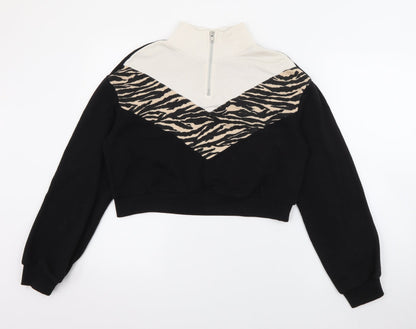 Womens UK Size XS H&M Black Pullover Jumper