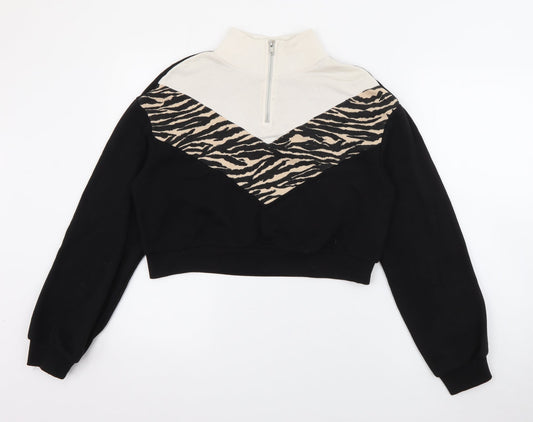 Womens UK Size XS H&M Black Pullover Jumper