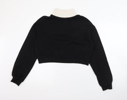 Womens UK Size XS H&M Black Pullover Jumper