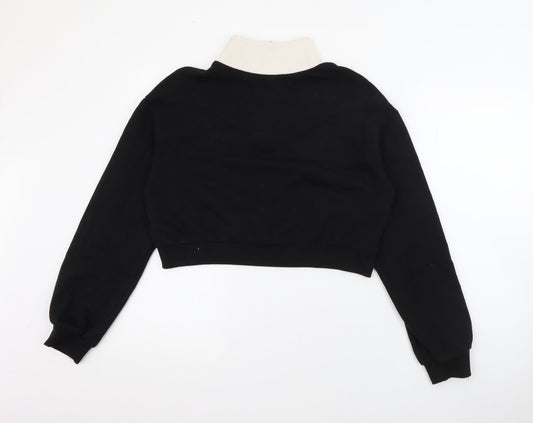 Womens UK Size XS H&M Black Pullover Jumper
