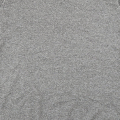 Palm Grove Mens Grey V-Neck  Cotton Pullover Jumper Size 2XL