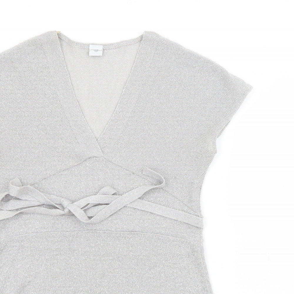 Womens UK Size 14 New Look Grey Pullover Jumper