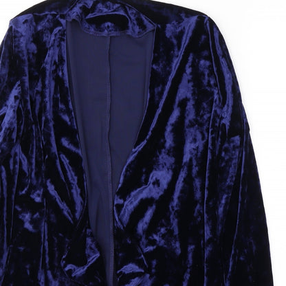 Avon Womens Blue V-Neck  Polyester Cardigan Jumper Size 10