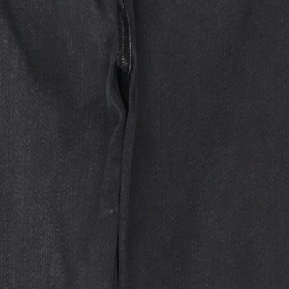 Mirella Womens Black  Cotton Cropped Jeans Size 24 in L24 in Regular Button