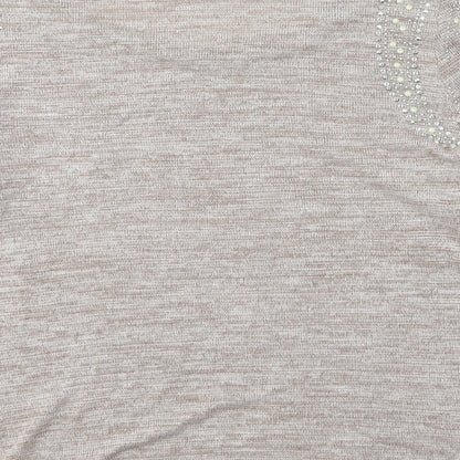 Womens UK Size 16 Izabel London Beige Pullover Jumper