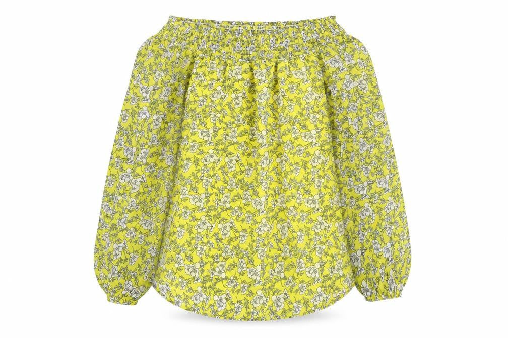 Womens UK Size 8 Papaya Yellow Basic Blouse