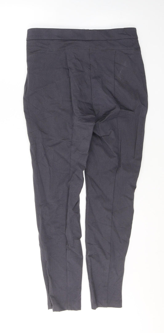 Womens UK Size 14 Marks and Spencer Regular Fit  Grey Trousers