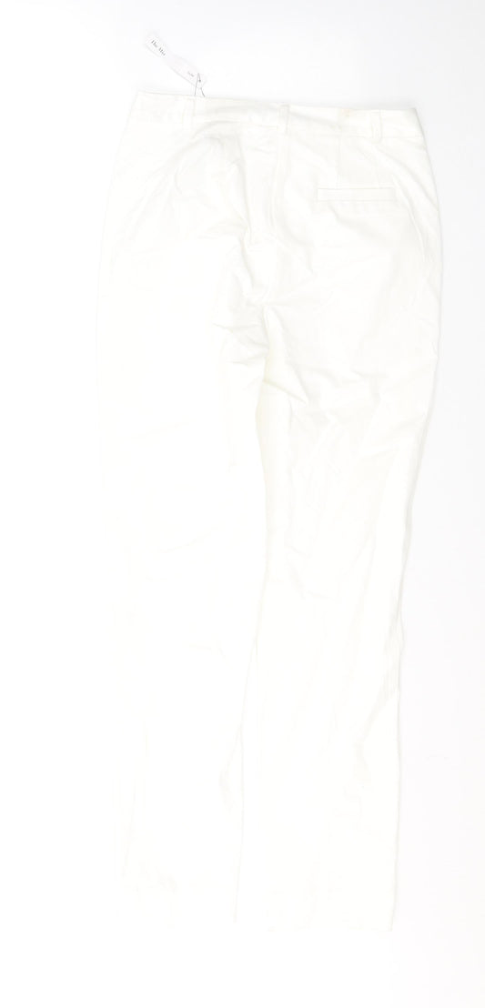 Marks and Spencer Womens White  Viscose Skinny Jeans Size 8 L29 in Regular Button