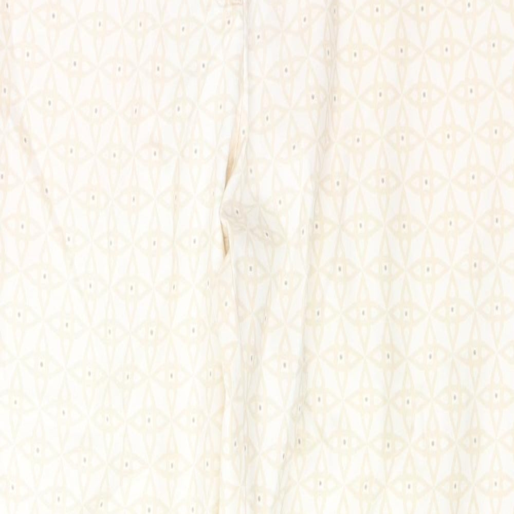 Womens UK Size 10 H&M Regular Fit Skinny Ivory Jeans