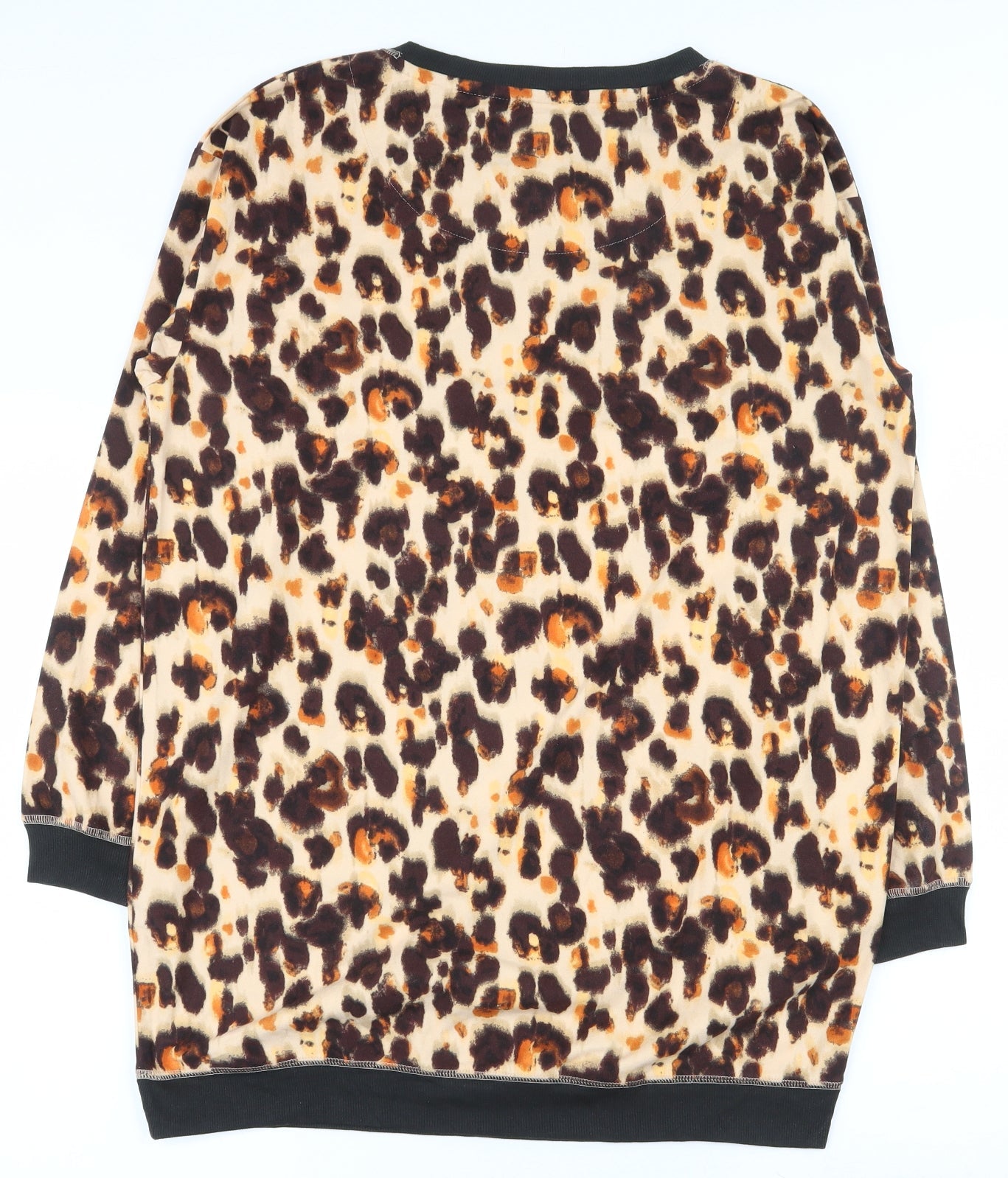 NEXT Womens Multicoloured Animal Print Polyester Top Pyjama Top Size 8   - Lounge top