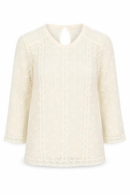 Womens UK Size XS Oasis Ivory Basic T-Shirt