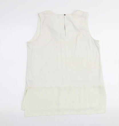 Womens UK Size 12 NEXT Ivory Basic Blouse