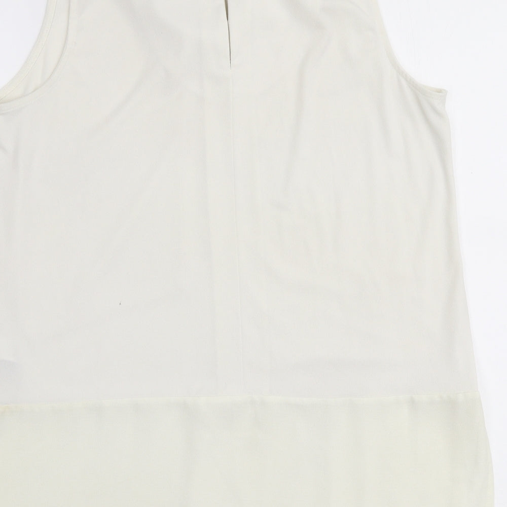 Womens UK Size 12 NEXT Ivory Basic Blouse