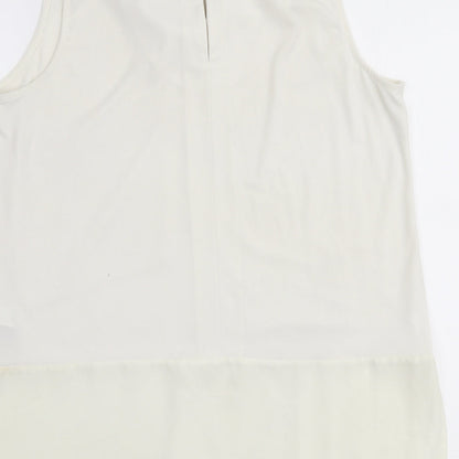 Womens UK Size 12 NEXT Ivory Basic Blouse