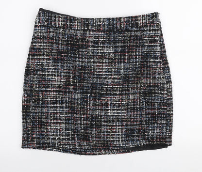 Papaya Womens Multicoloured  Polyester A-Line Skirt Size 12   Zip