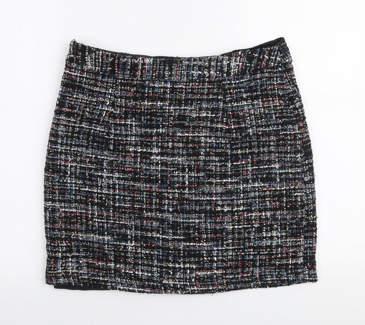 Papaya Womens Multicoloured  Polyester A-Line Skirt Size 12   Zip