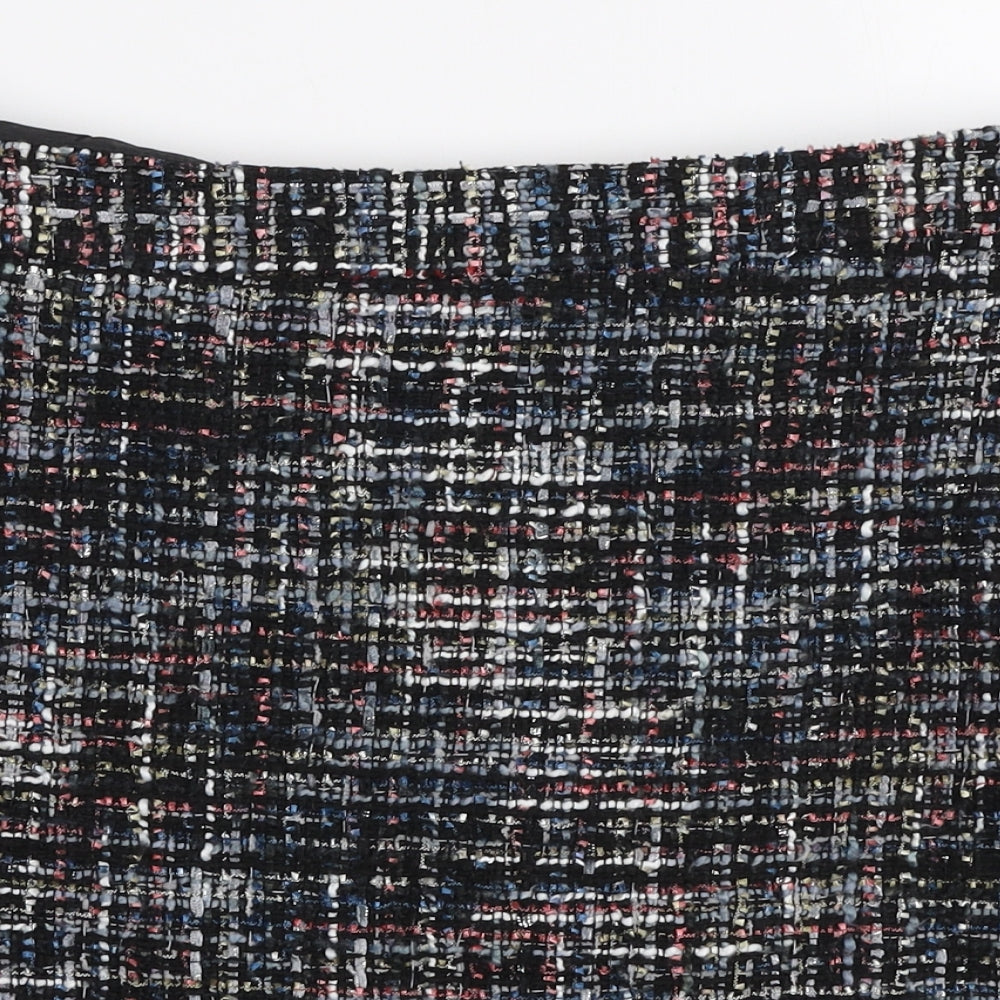 Papaya Womens Multicoloured  Polyester A-Line Skirt Size 12   Zip