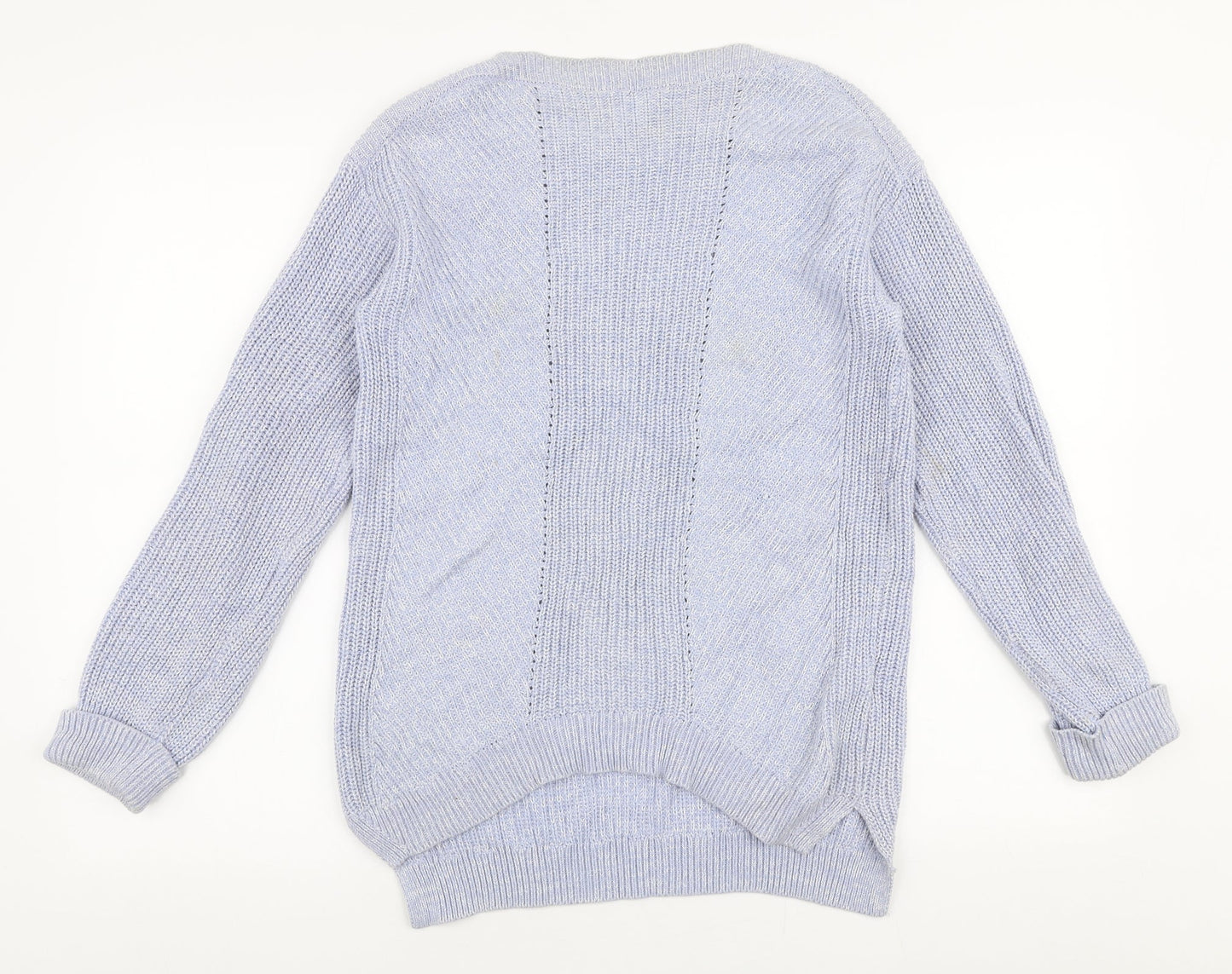 Womens UK Size S Marks and Spencer Blue Pullover Jumper