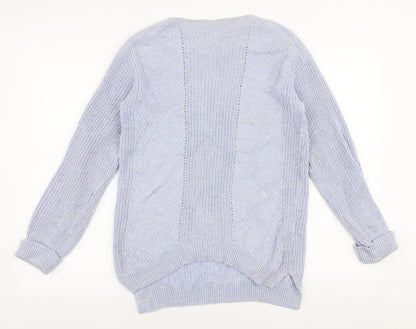 Womens UK Size S Marks and Spencer Blue Pullover Jumper