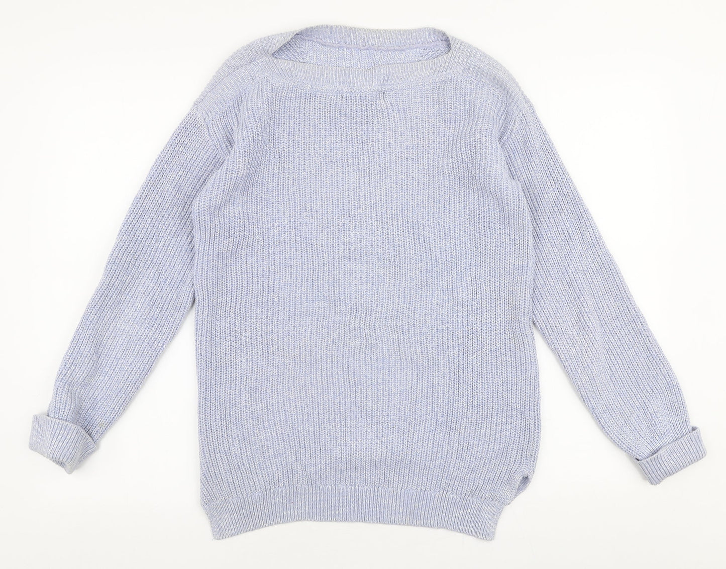 Womens UK Size S Marks and Spencer Blue Pullover Jumper