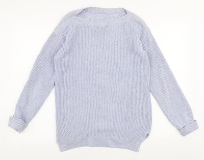 Womens UK Size S Marks and Spencer Blue Pullover Jumper